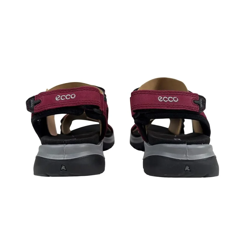 Ecco Offroad Sandals Womens 9 9.5 EU 40 Red Morillo‎ Leather Adjust Straps